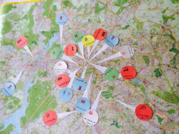 ARRIVING IN BERLIN  A map made by refugees